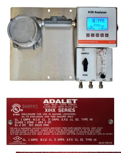 天然氣硫化氫分析儀H2S-725M，煤化工微量硫化氫分析儀，天然氣凈化0-20ppm硫化氫分析儀